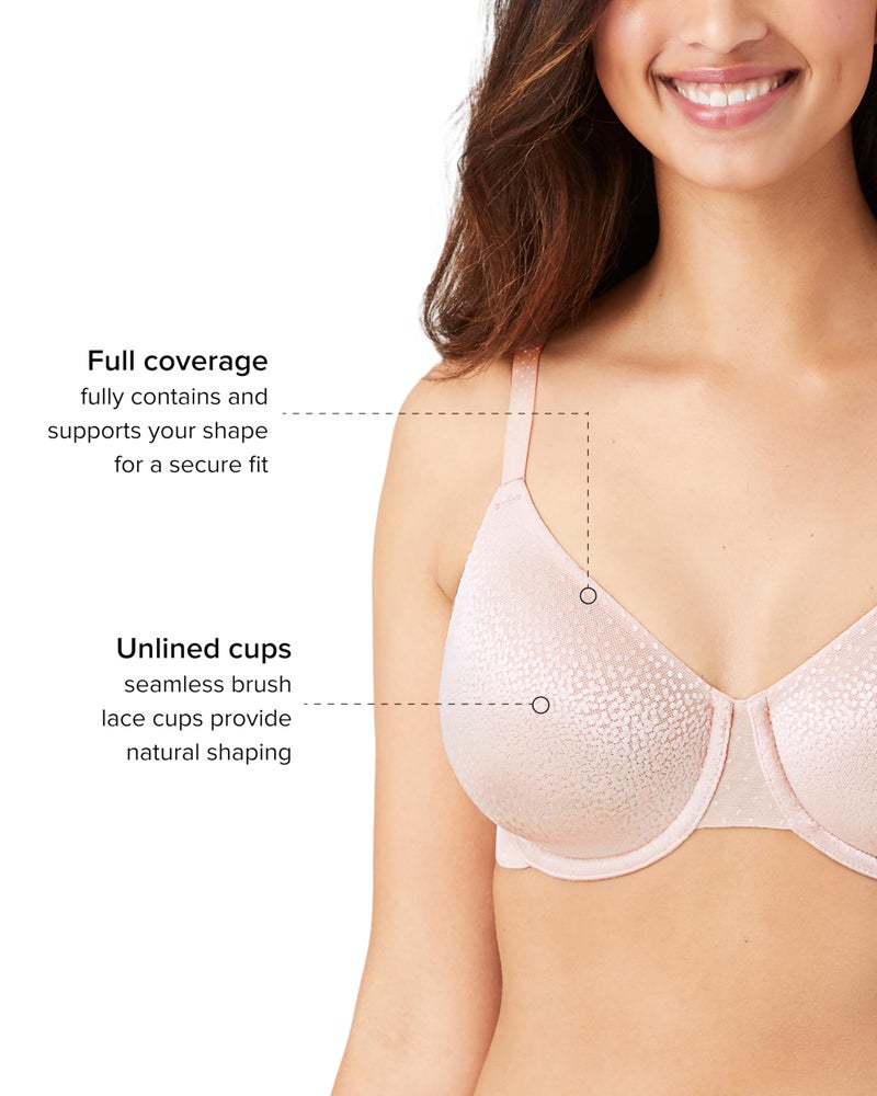 Wacoal Women's Back Appeal Underwire Bra, Rose dust, 38DD - Image 2